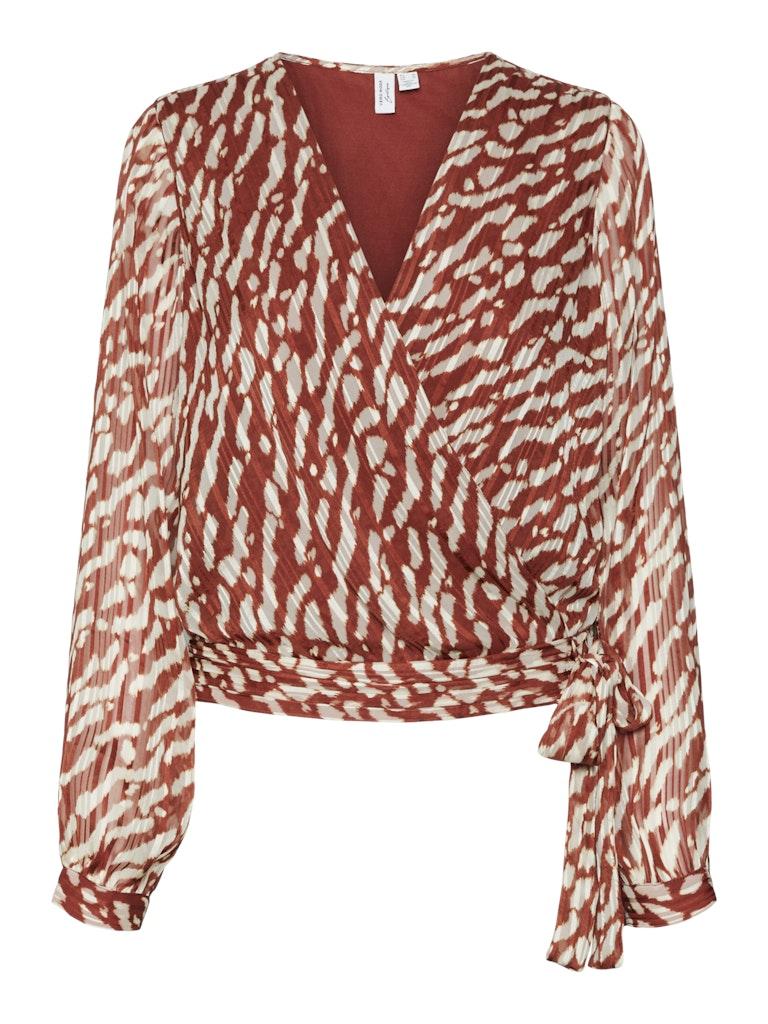 Vero moda Vmrie L/s Wrap Top Wvn Btq Ga