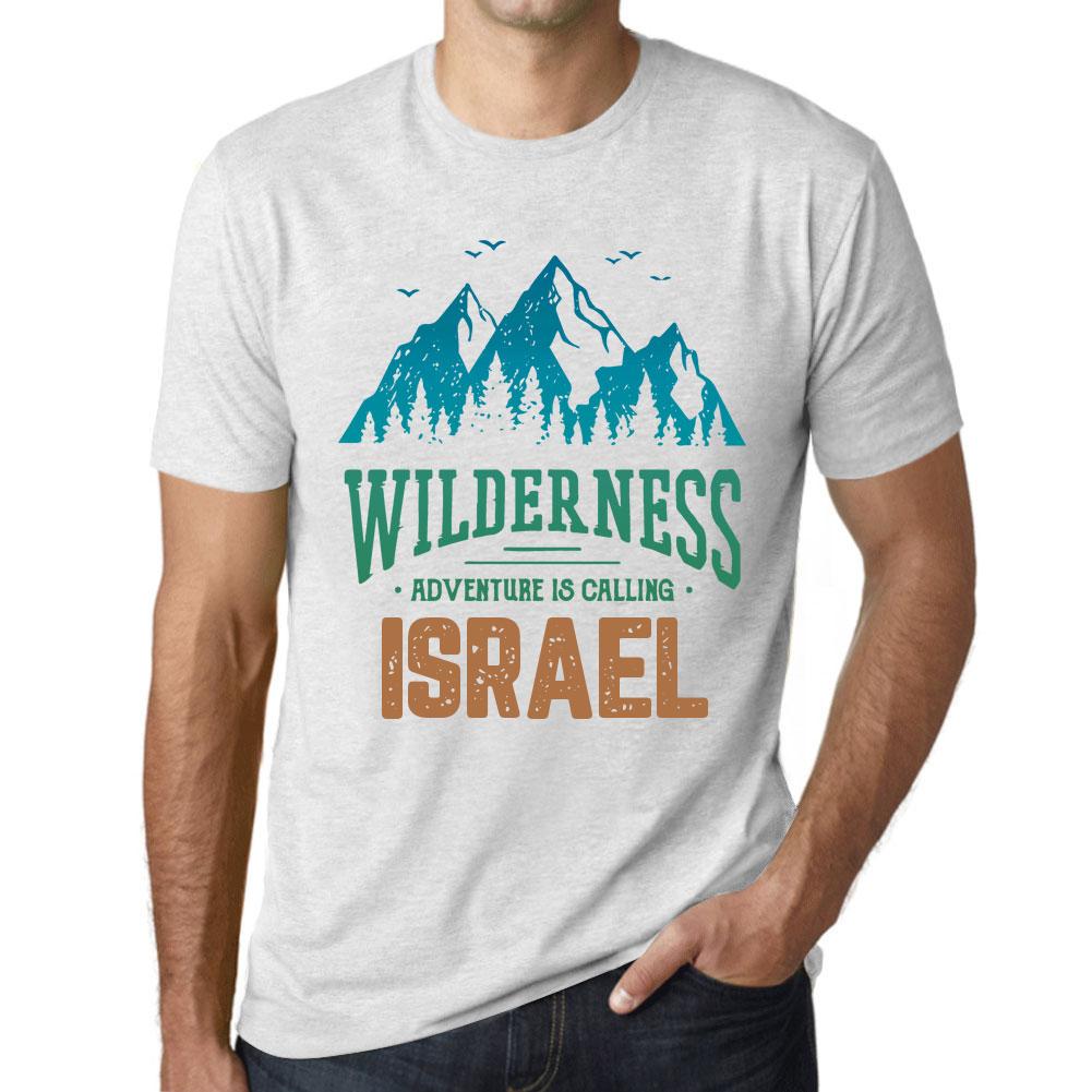 Ultrabasic  Homme Graphique  Tee Shirt Graphic T shirt Wilderness ISRAEL White Smoke