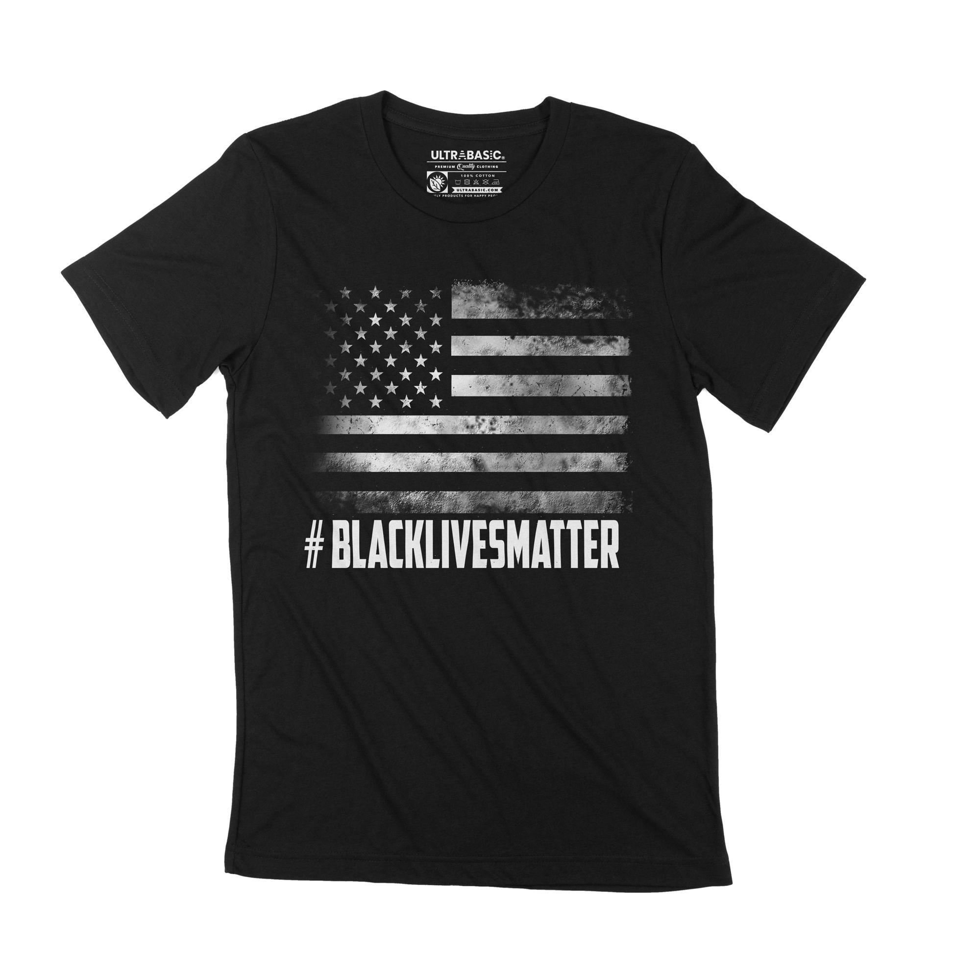 Ultrabasic Heren T-shirt Black Lives Matter Revolution BLM Movement Equality Tee