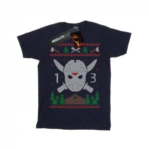 Pertemba FR - Apparel Vrijdag 13e Kerst Fair Isle heren T-shirt