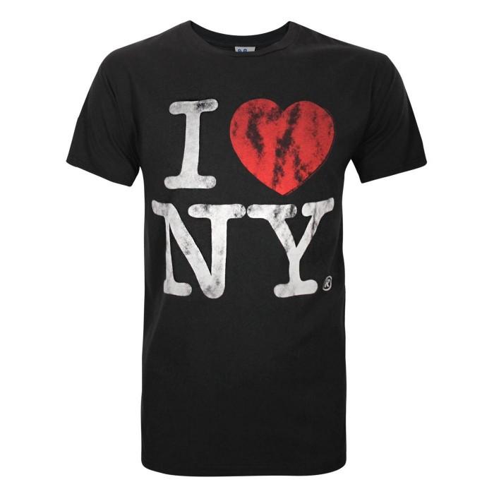 Pertemba FR - Apparel Junkfood heren ik hou van mijn New York T-shirt