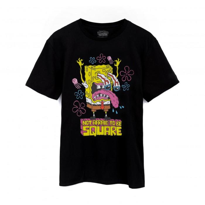 Pertemba FR - Apparel SpongeBob SquarePants Mens Not Afraid to Be Square Short-Sleeved T-Shirt