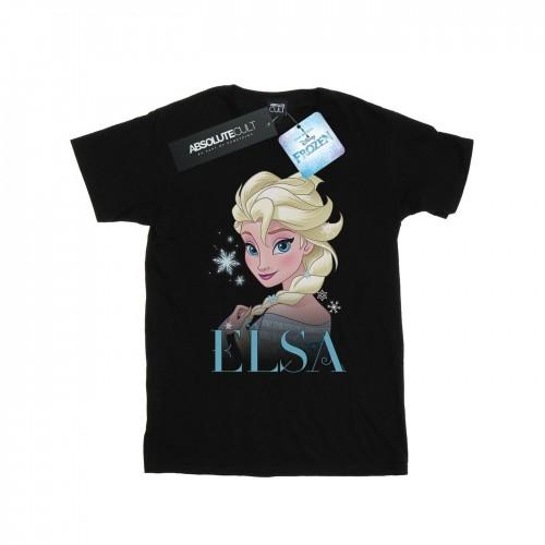 Disney Heren Frozen Elsa Sneeuwvlok Portret T-shirt