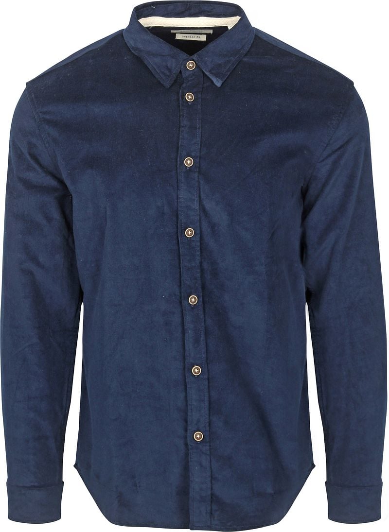 Anerkjendt  Overhemd Leif Corduroy Navy