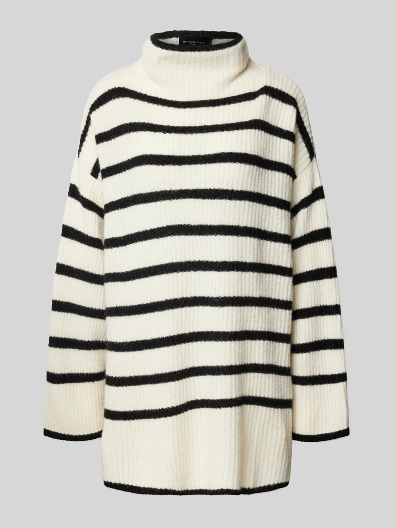 Copenhagen Muse Gebreide pullover met opstaande kraag, model 'BIANCA'