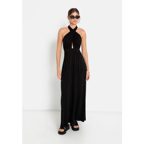 LSCN by LASCANA Jurk in haltermodel in maxi lengte