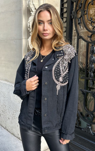 Jurkjes Studs Jacket Fenne Zwart