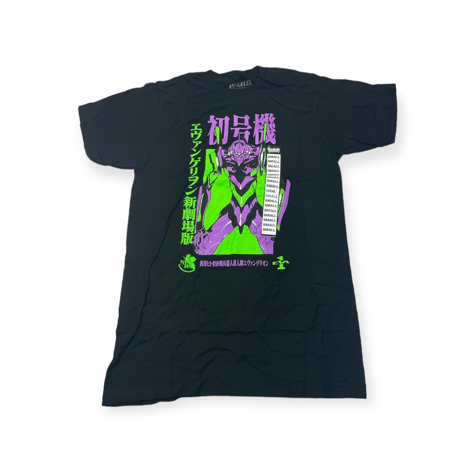 Outletup-clothes Koszulka T-shirt męski okrągły dekolt SPENCER'S EVANGELION S