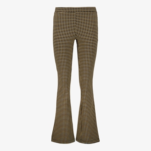 TwoDay dames flared broek bruin met print