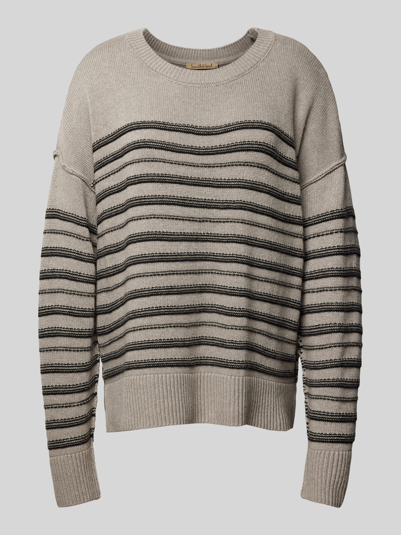 Smith and Soul Oversized gebreide pullover met ribboorden