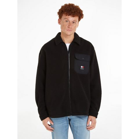 TOMMY JEANS Fleecehemd TJM SOLID TEDDY OVERSHIRT