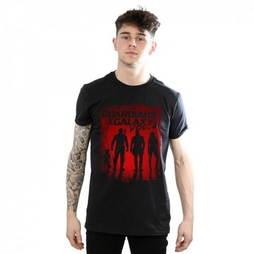 Marvel Heren Guardians of the Galaxy Shadows T-shirt