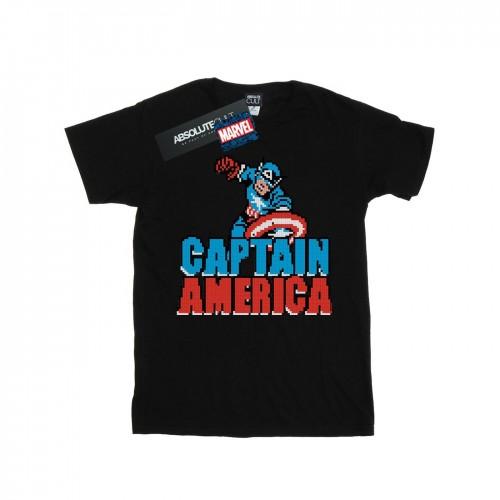 Marvel Heren Captain America Pixelated T-shirt