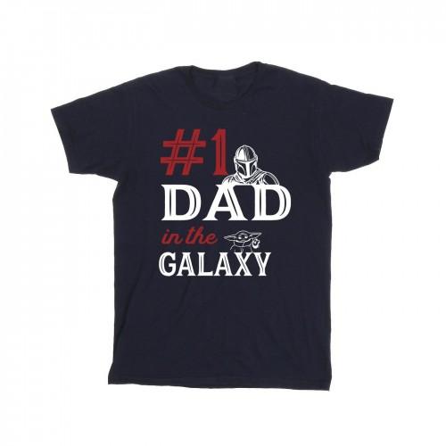 Star Wars Mens Mandalorian Number One Dad T-Shirt