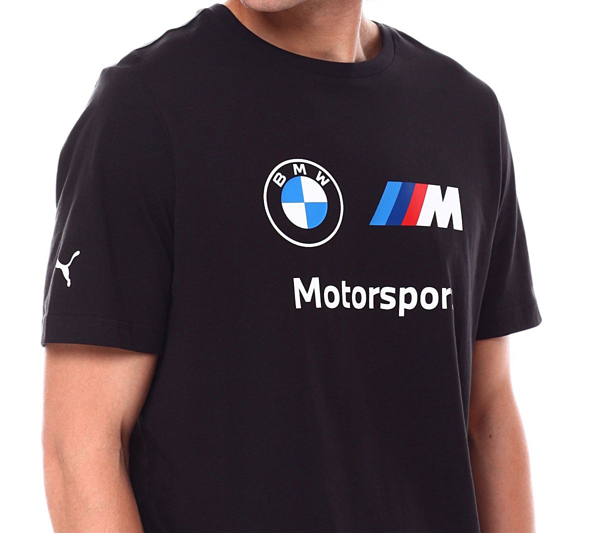 Puma BMW M Motorsport ESS Logo Tee - Herren T-Shirt Baumwolle Schwarz 538148-01 ORIGINAL