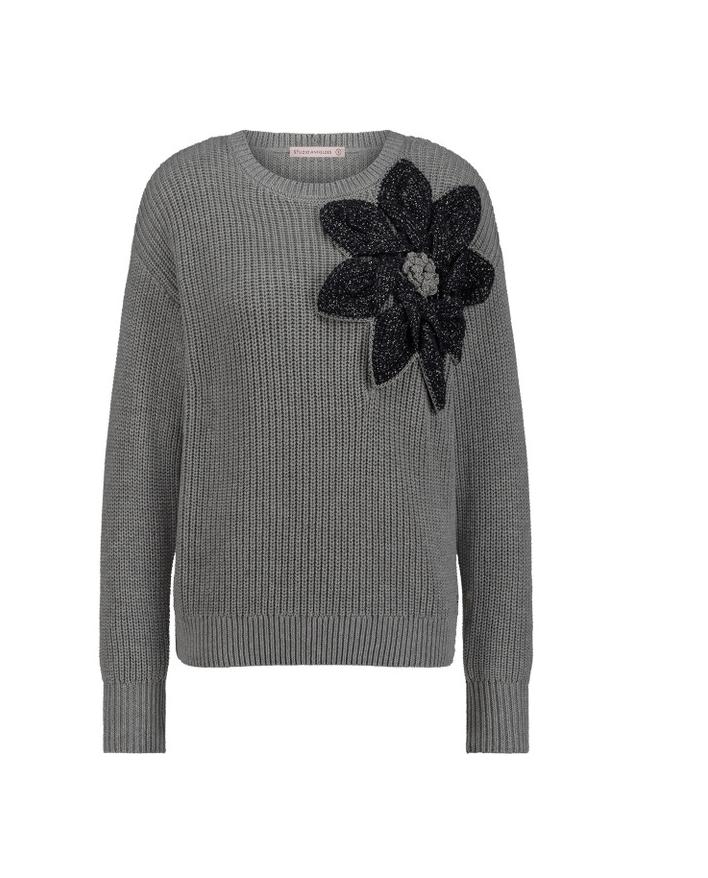 Studio Anneloes Female Truien Valerie Chunky Flower Pullover 11927