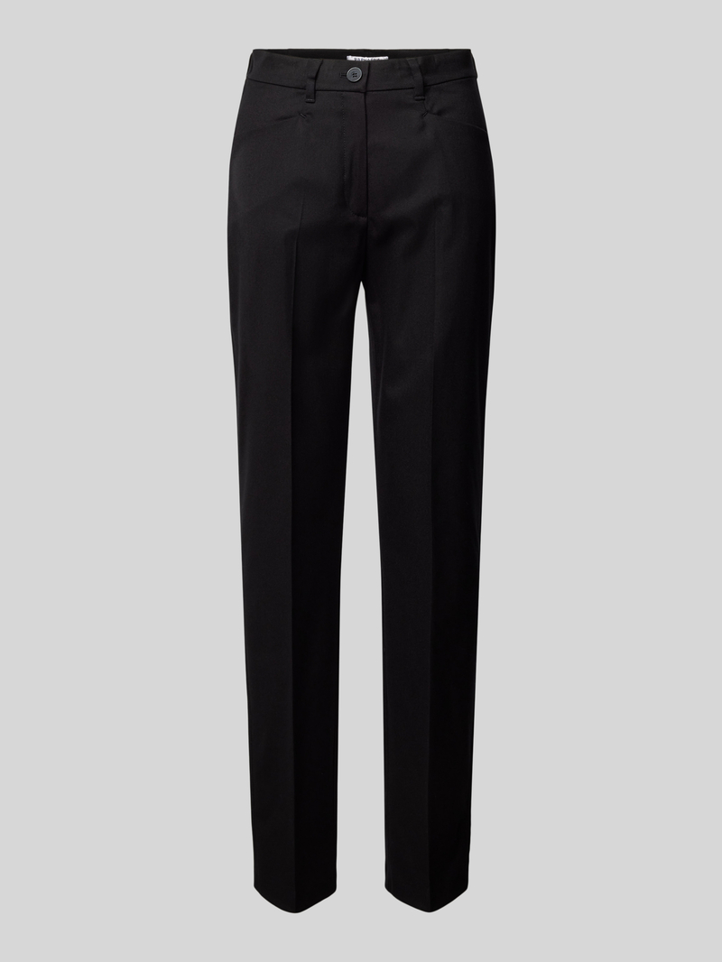 Raphaela By Brax Slim fit stoffen broek met persplooien, model 'Pauline'