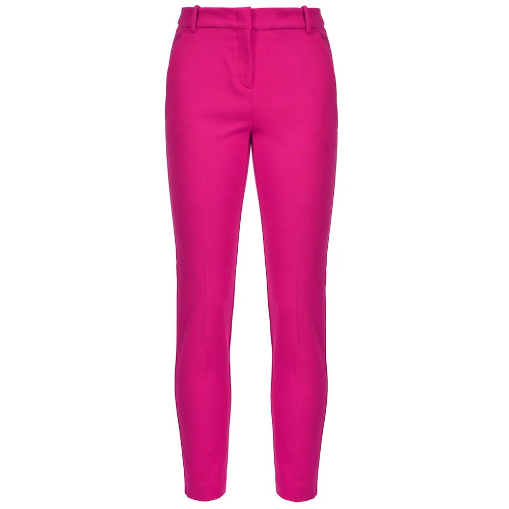 Pinko Fuchsia viscose slim fit broek