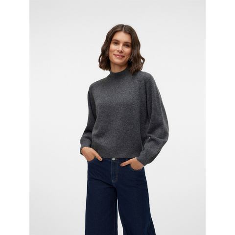 Vero Moda Gebreide trui VMLEAF LS HIGH NECK PULLOVER ENT