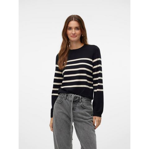 Vero Moda Trui met ronde hals VMSABA PLAIN LS O-NECK PULLOVER GA NOOS