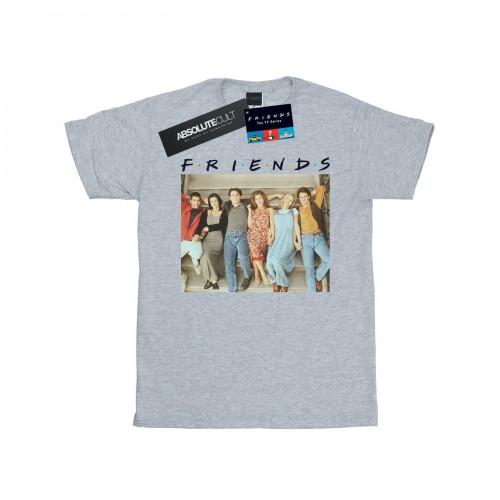 Friends Vrienden Heren Groepsfoto Trappen T-shirt