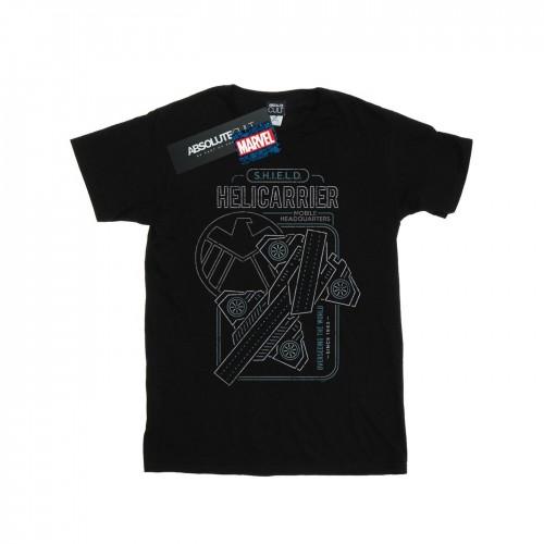 Marvel Mens S.H.I.E.L.D. Helicarrier Mobile HQ T-Shirt