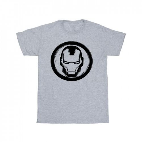 Marvel Heren Iron Man borstlogo T-shirt