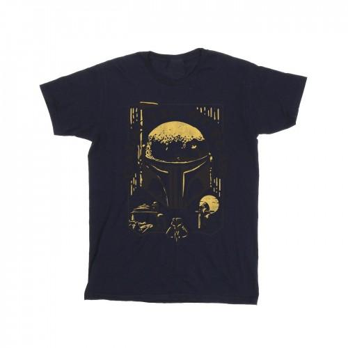 Pertemba FR - Apparel Star Wars: Het boek van Boba Fett Galactic Outlaw Distress T-shirt voor heren