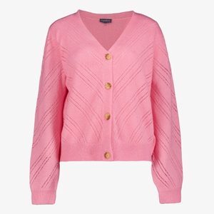 TwoDay gebreid dames vest roze