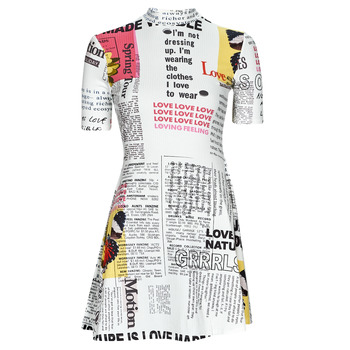 Desigual Korte Jurk  VEST_NEWSPAPER