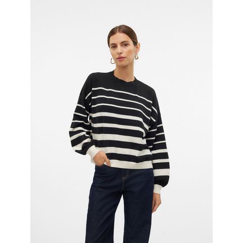 Vero Moda Gebreide trui VMRAIN LS O-NECK PULLOVER ENT