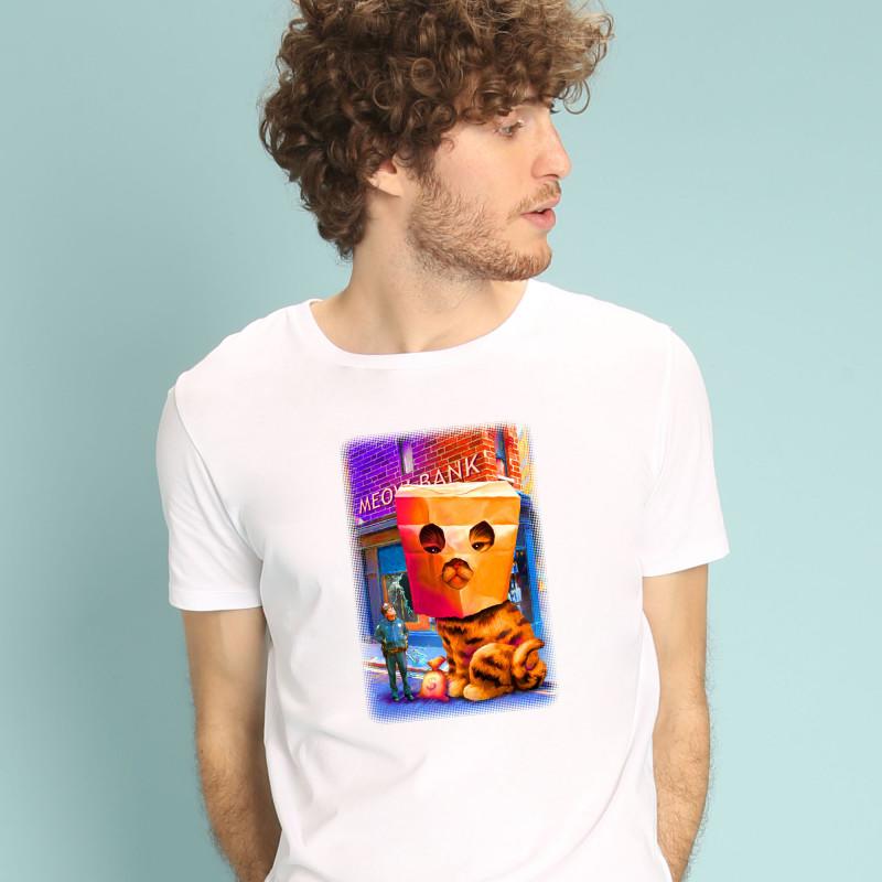 Le Roi du Tshirt T-shirt Homme - GIANT CAT ROBBERY