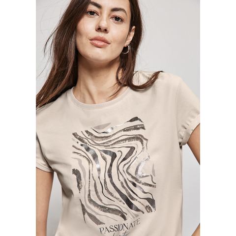 STREET ONE T-shirt met pailletten