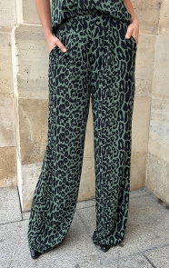 The Musthaves Mila Pantalon Leopard Army Petite/Regular/Tall