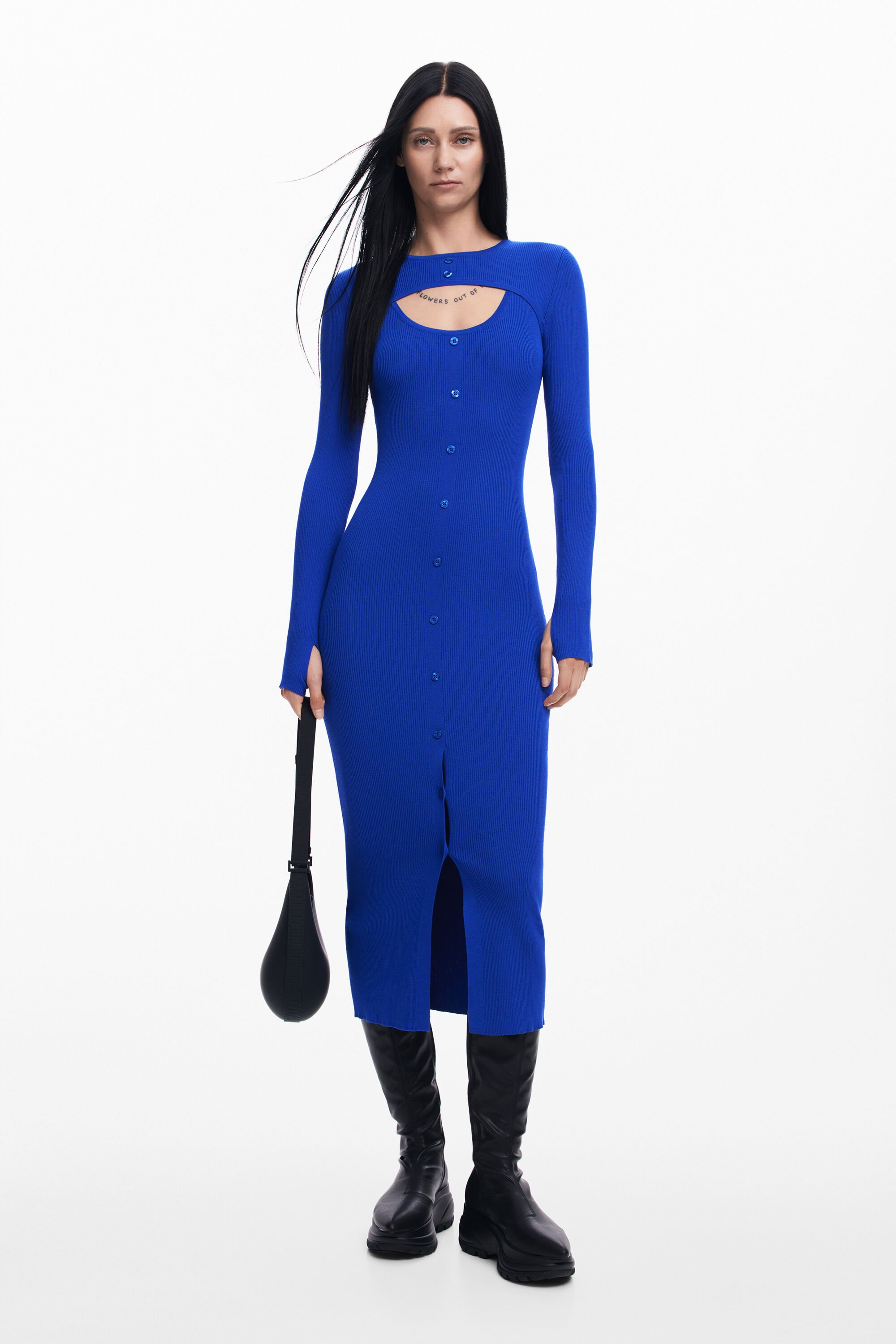 Desigual Cutout-jurk Maitrepierre - BLUE