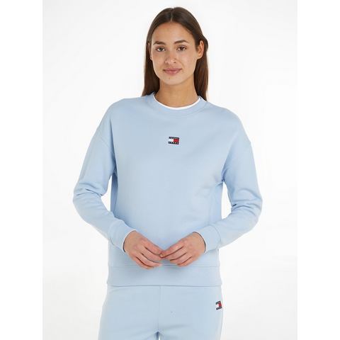 TOMMY JEANS Sweatshirt met drop-shoulder design en logo aan de voorkant