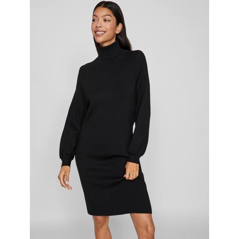 Vila Gebreide jurk VIOSTRIA ROLL NECK L/S KNIT DRESS - NOOS