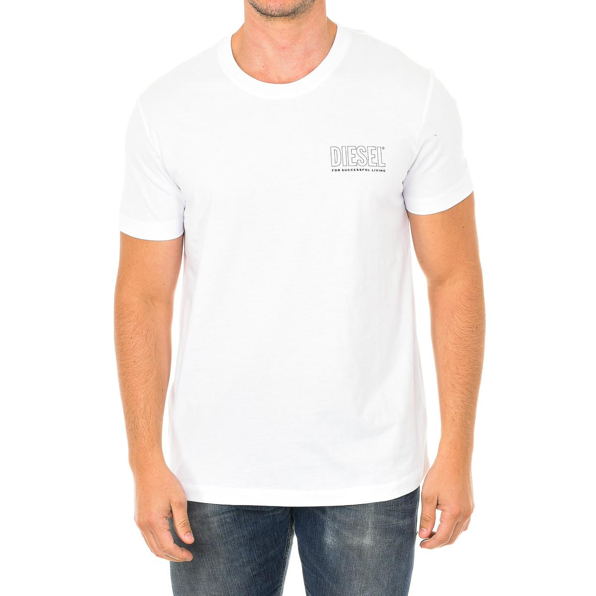 Diesel Heren T-shirt met ronde hals en korte mouwen 00CG46-0QAZN