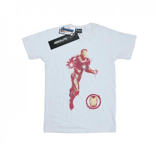 Marvel Heren Avengers Endgame Geschilderd Iron Man T-shirt