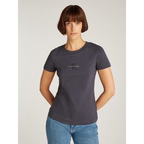 Calvin Klein T-shirt MONOLOGO SLIM TEE met gestempeld logo