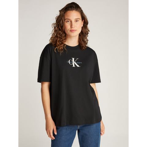 Calvin Klein T-shirt TEXTURED MONOLOGO BOYFRIEND TEE