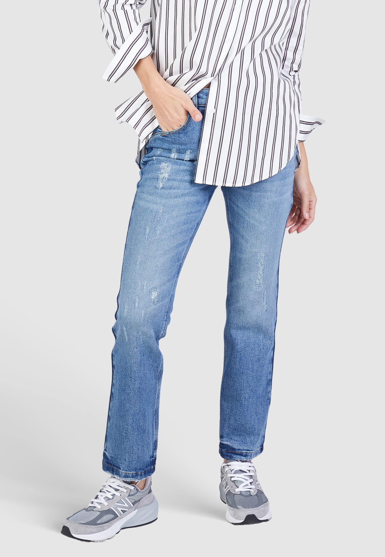 MARC AUREL Cropped Flared Jeans mit Comfortstretch