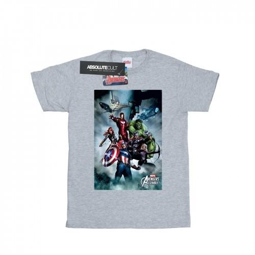 Marvel Heren Avengers Assembleer Team Montage T-shirt