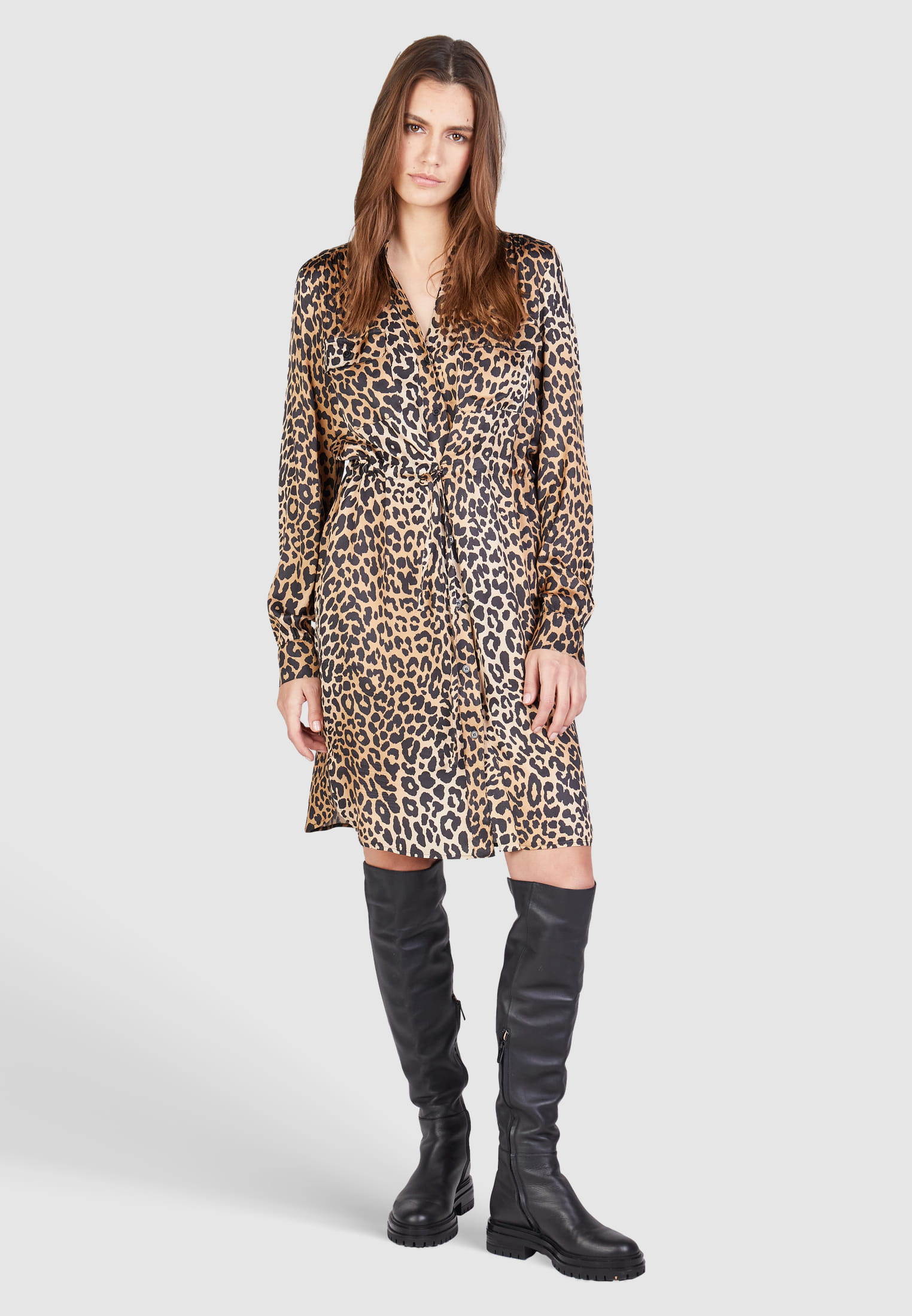 MARC AUREL Kleid mit Leoprint