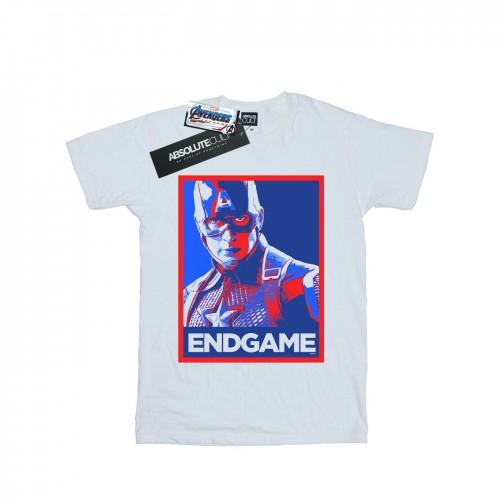 Marvel Heren Avengers Endgame Captain America Poster T-shirt