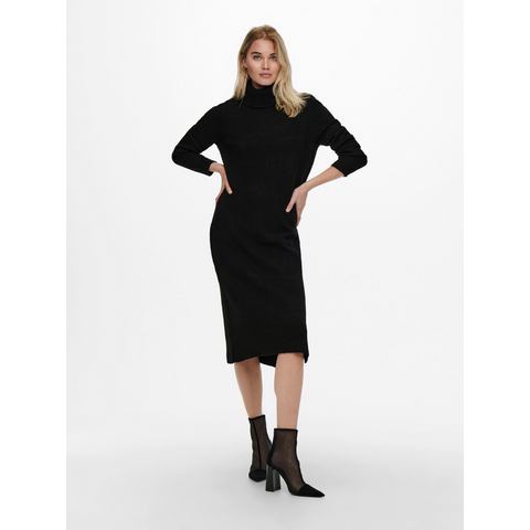 Only Gebreide jurk ONLBRANDIE L/S ROLL NECK DRESS