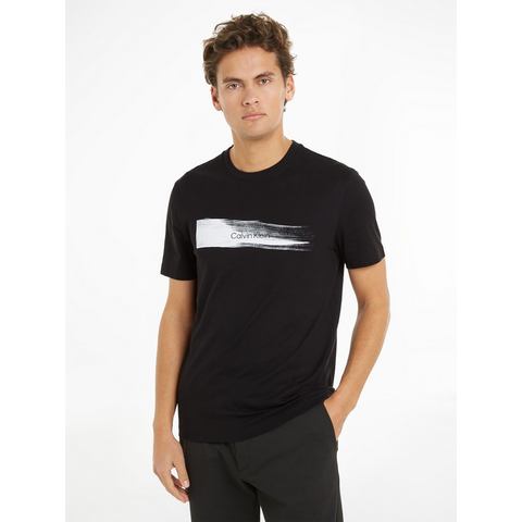 Calvin Klein T-shirt BRUSH LOGO T-SHIRT met een logo-opschrift