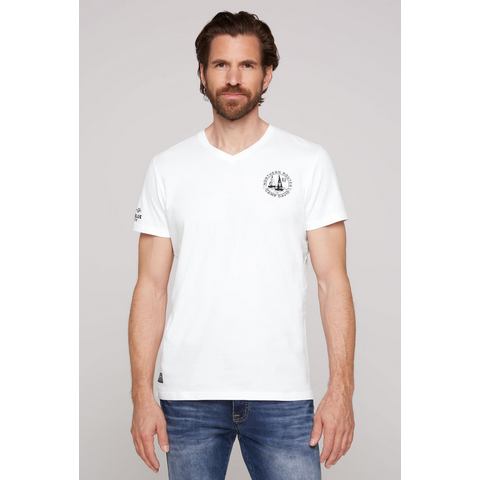 CAMP DAVID Shirt met V-hals