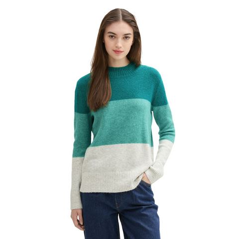 Tom Tailor Denim Gebreide trui met colourblocking