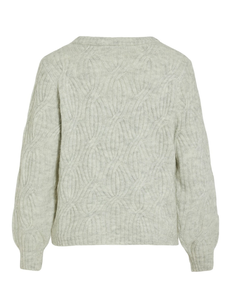 Vila Viella ls o-neck knit toppb licht